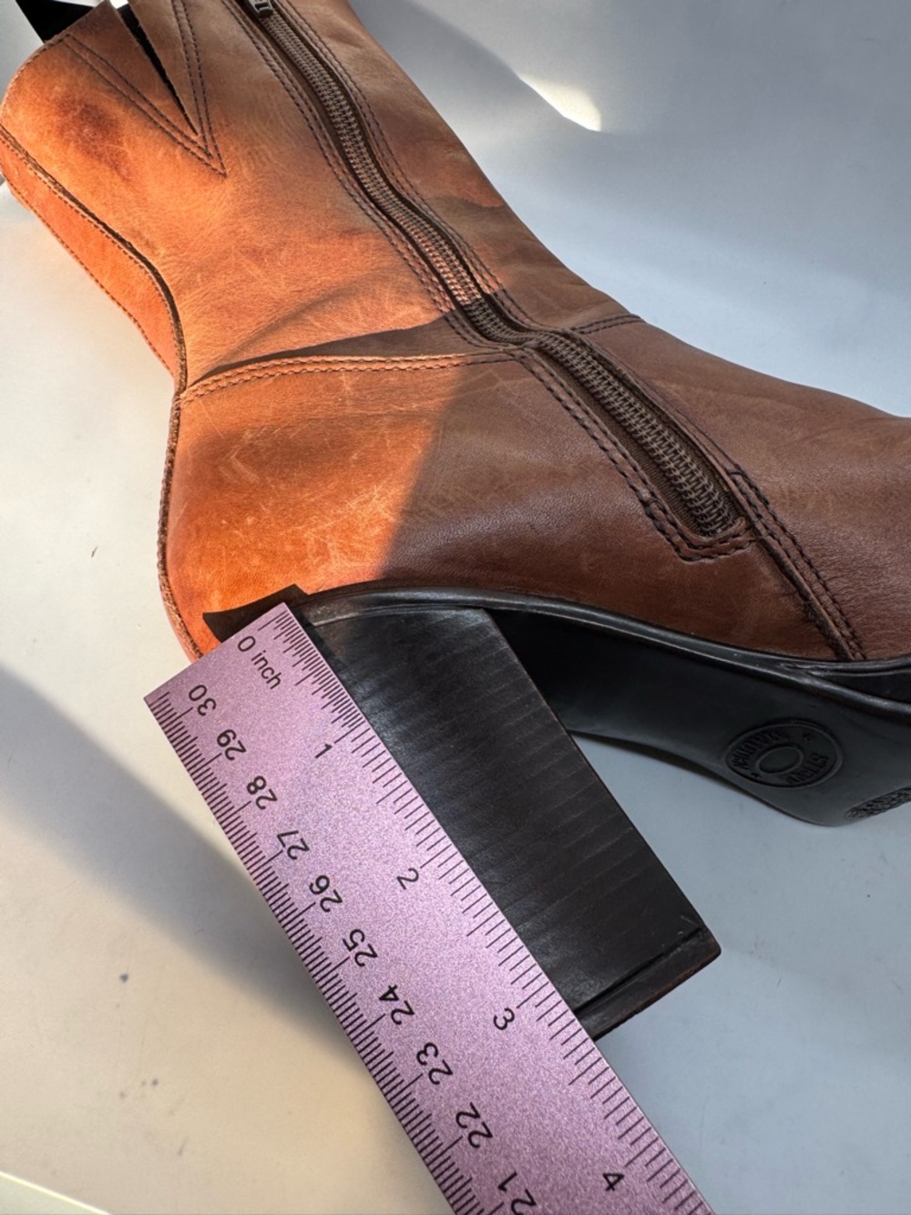 Steve Madden Free Chunky Platform Leather Boots 90s Y2K Vintage Women's Size 7.5 - Picture 10 of 13